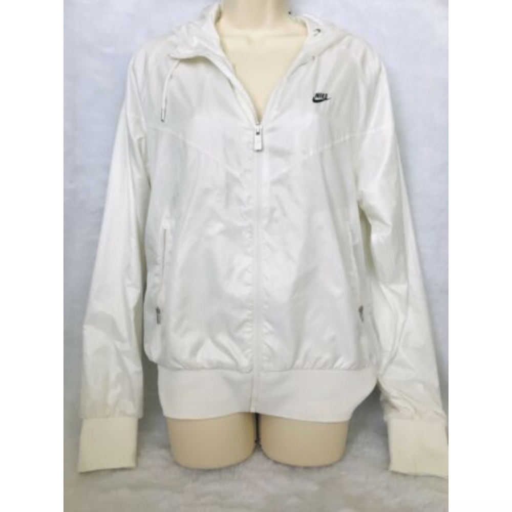 Nike Windrunner White Track Jacket Wind Breaker - image 1